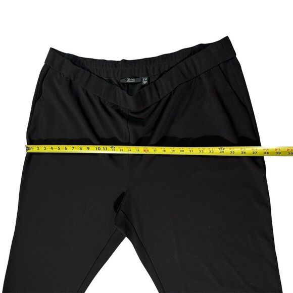 Dennis Basso Black Straight Leg Ankle Length Crepe Pants 3x - Picture 7 of 11